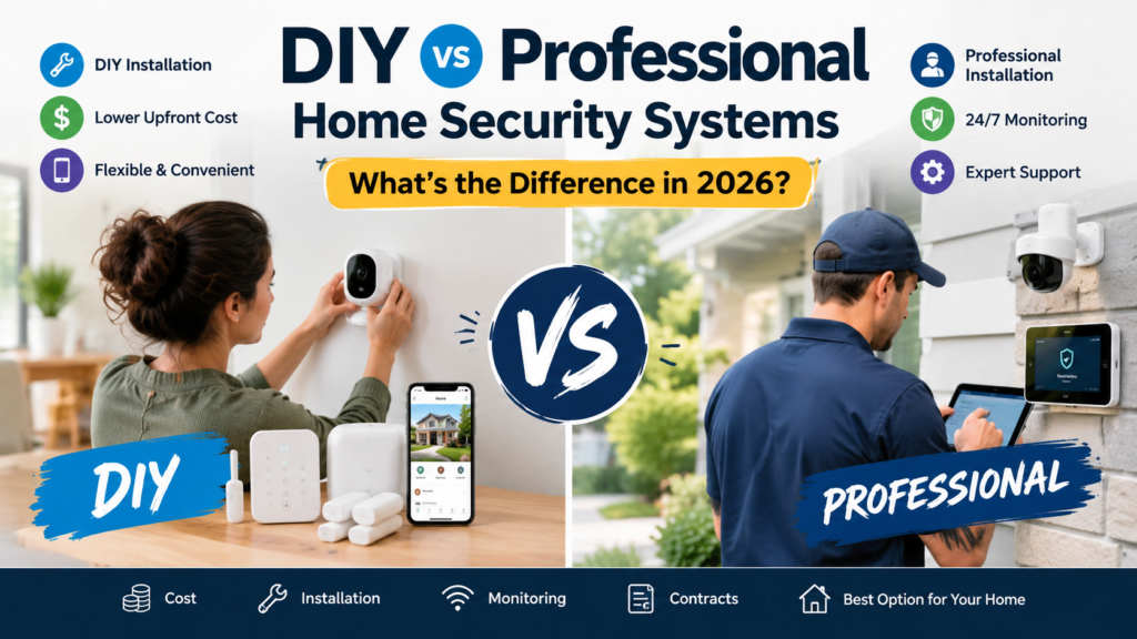 DIY vs Professional Home Security Systems: What's the Difference in 2026?